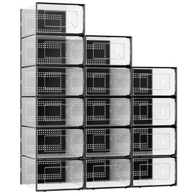 Foluck X-Large shoe storage box with clear front view for quick visibility.