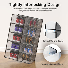 Front-door view shows accessible storage for footwear.