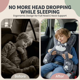 FOMO Finds Milo plush car pillow offers cuddly support during naps.
