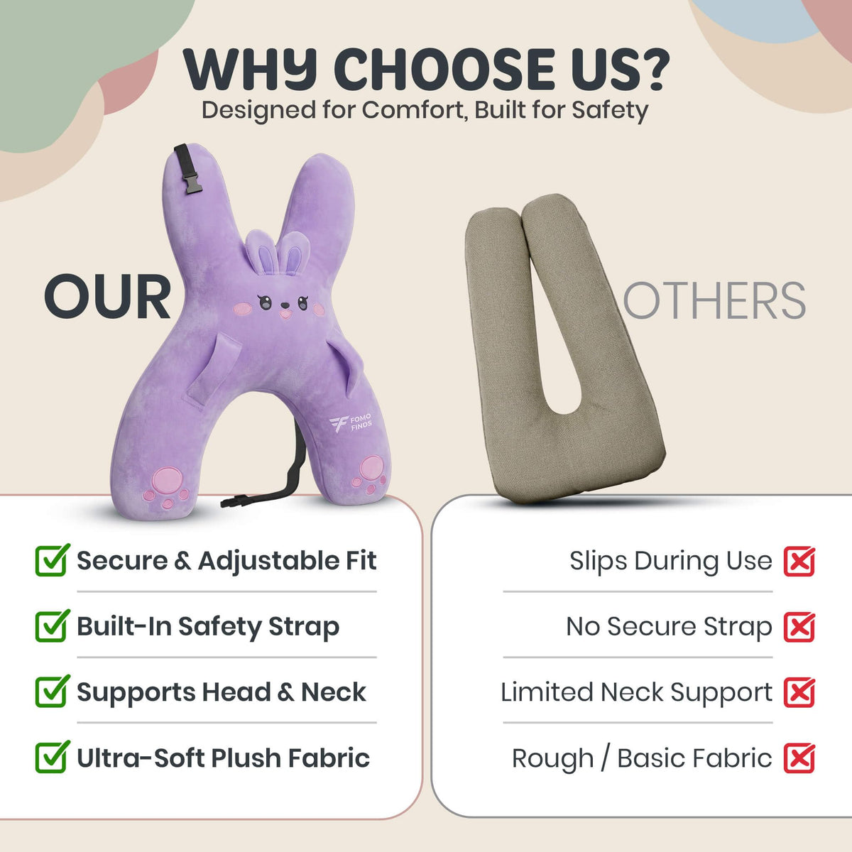 FOMO Finds pillow uses soft materials for all-season snuggles.