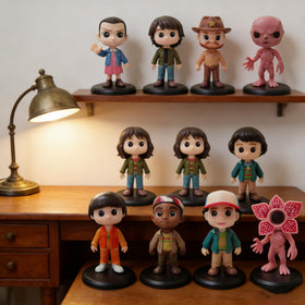 Fomuson Stranger figure shelf display enhancing a collector's space.