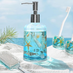Gift-ready packaging of the FONMY seascape blue dispenser