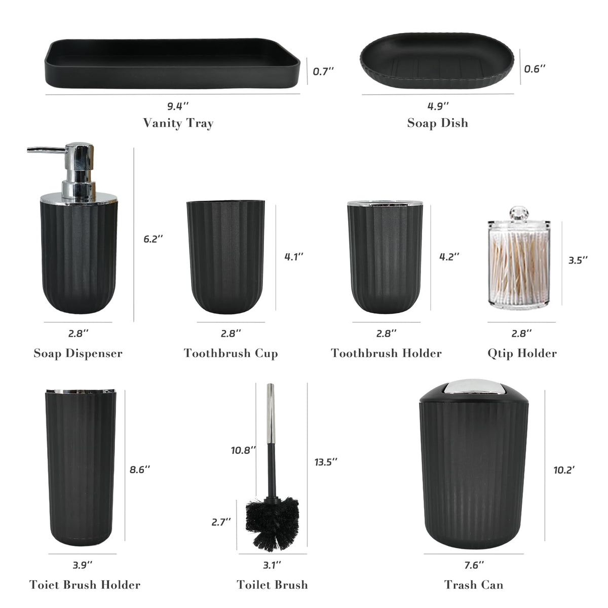 FooGuila trash can with 360° lid from the set