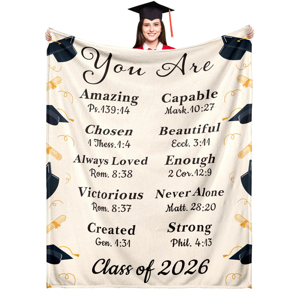FOOZDEEVAAQ graduation throw blanket close-up shows plush flannel for cozy lounging