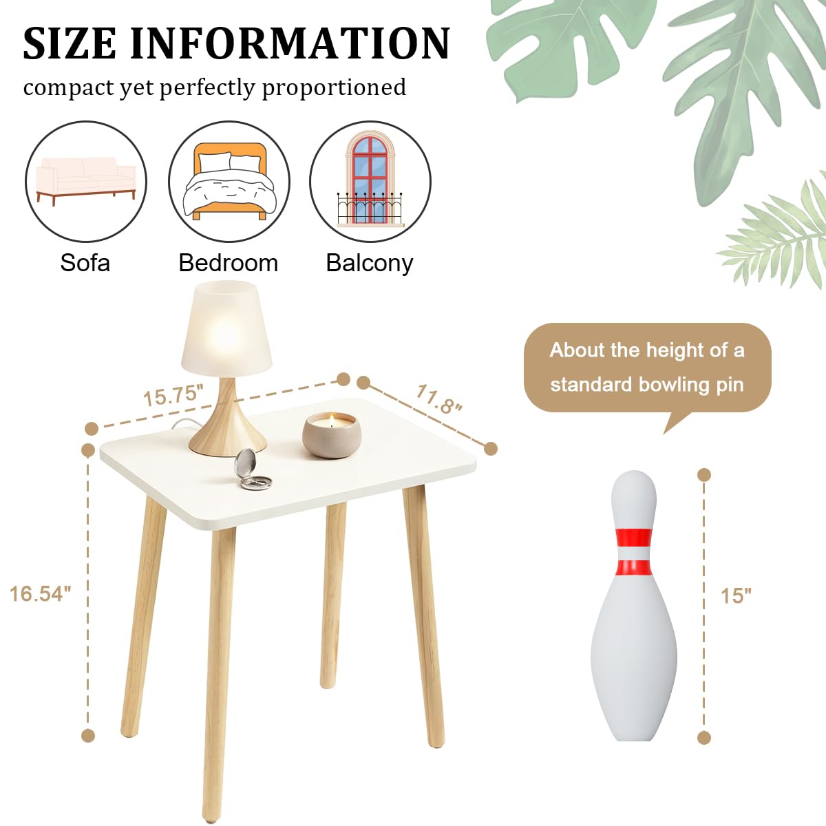 FORAOFUR small side table assembly step with legs being attached