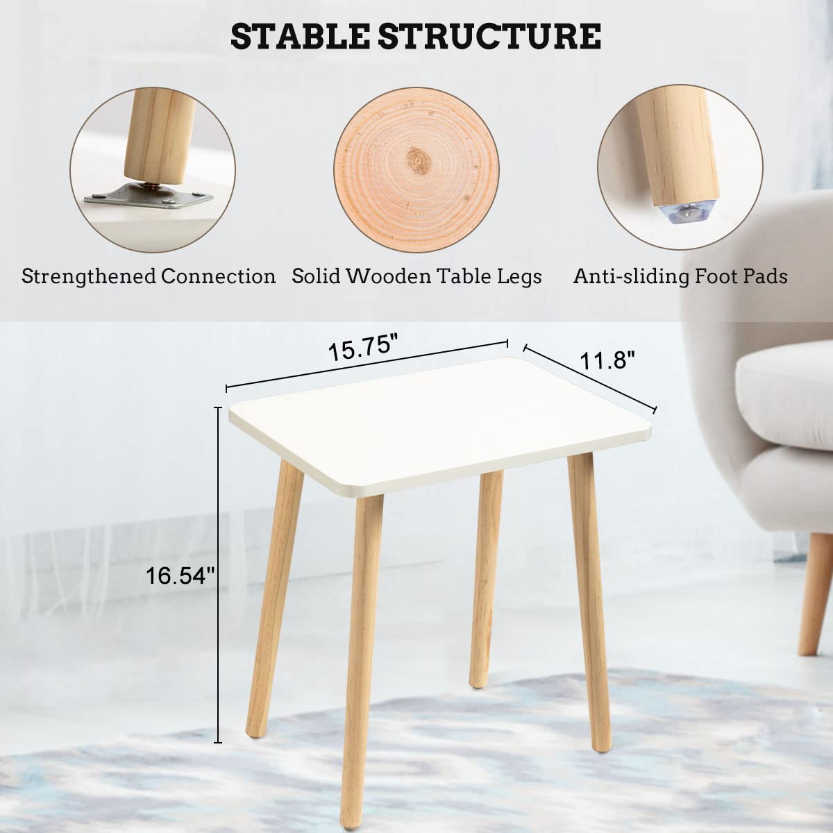 FORAOFUR small side table compact design ideal for small spaces