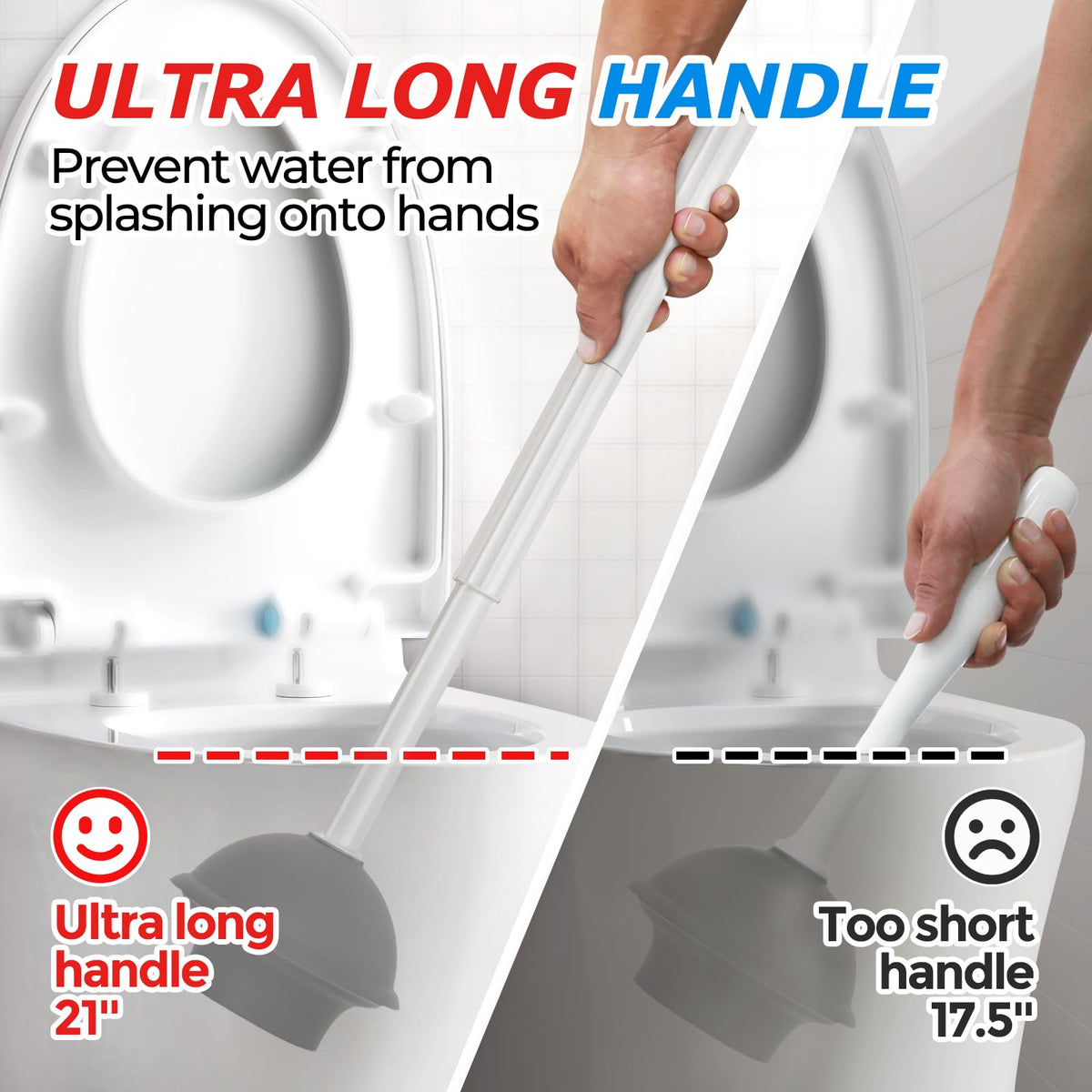FORASTO 2in1 bathroom cleaning set shown for space-saving organization