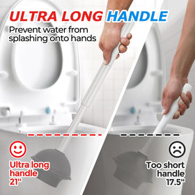 FORASTO 2in1 bathroom cleaning set shown for space-saving organization