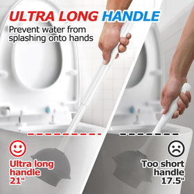 FORASTO extended-handle plunger for powerful suction and convenience.