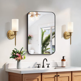 FORBATH wall mirror suits entryways with sleek, versatile decor.