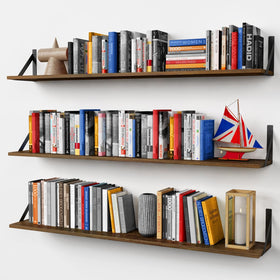 Forbena 48-inch floating shelves set on wall for extra storage and display