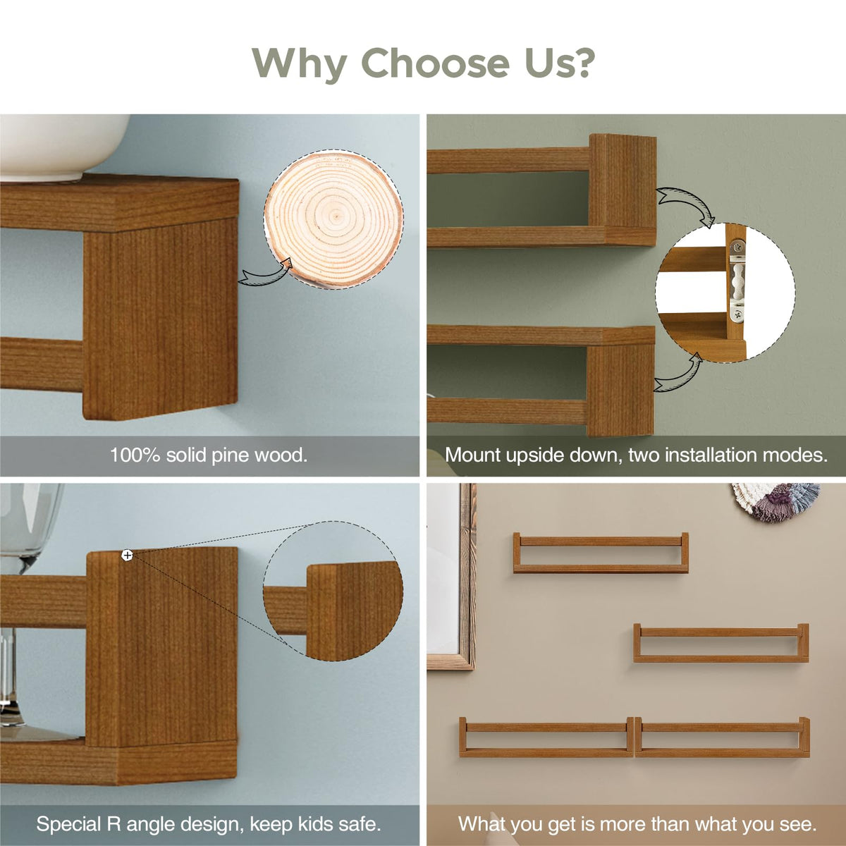 Forbena durable pine construction provides sturdy storage for growing families.