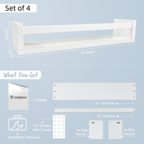 Forbena easy installation wall shelves ready to install.