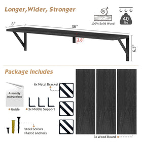 Forbena black finish highlights modern, versatile storage.