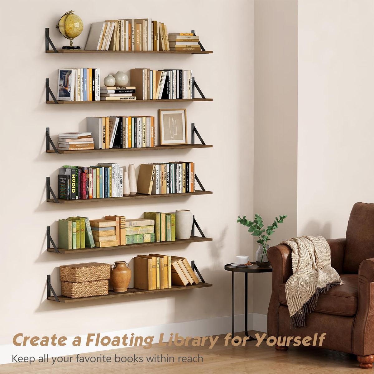 Forbena heavy-duty brackets providing sturdy wall mounting