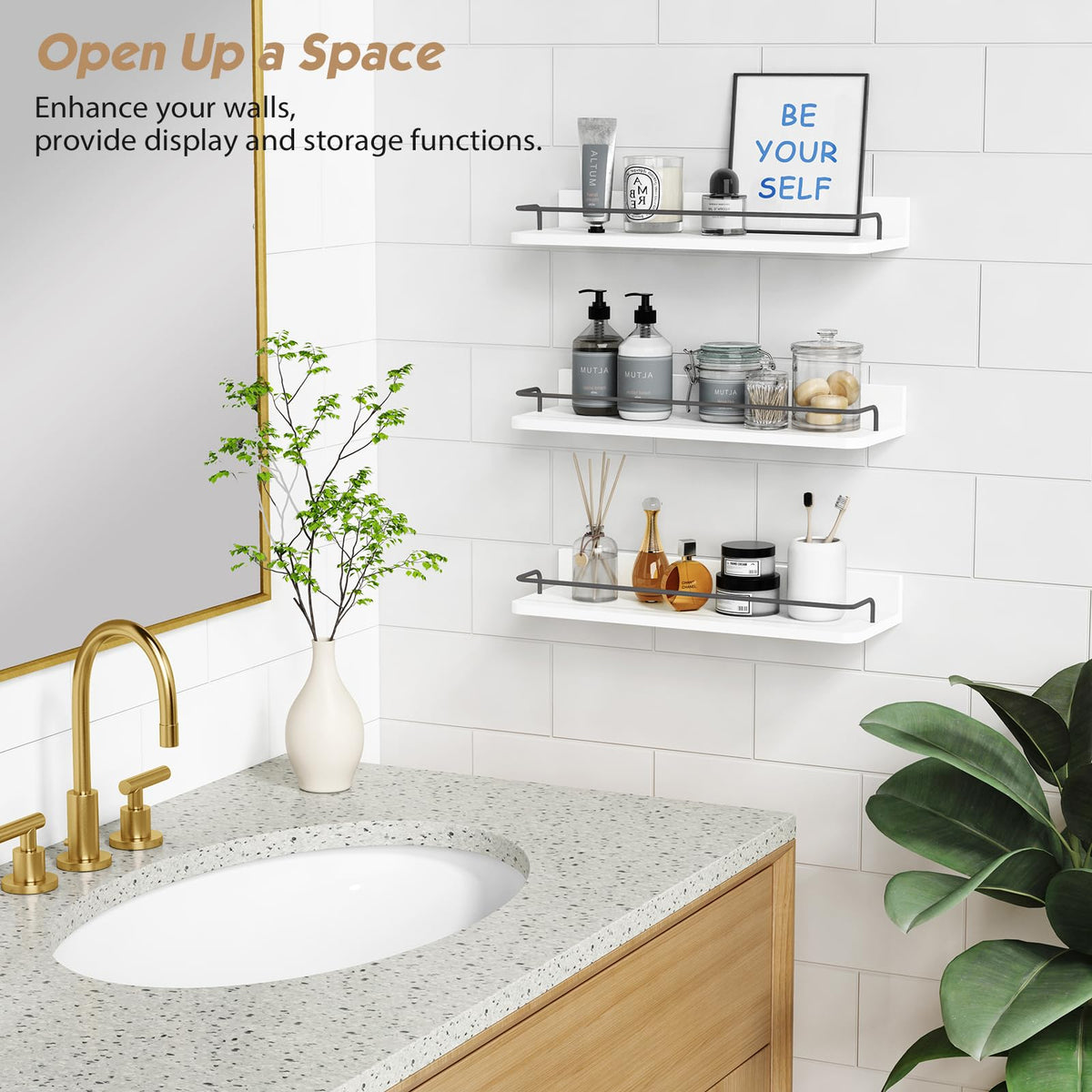 Forbena modern storage solution ideal for nursery or bathroom.