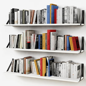 Forbena white floating shelves on wall setup for spacious storage