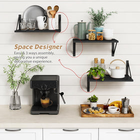 Forbena wooden shelf with plants and decor elevating bedroom storage