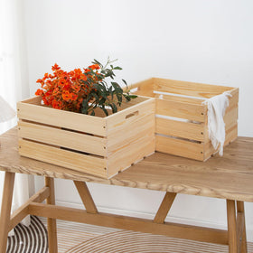 FORBRADS home-office setup features the crate as a neat storage accent.