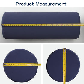 Forcanby neck roll pillow behind back as lumbar support