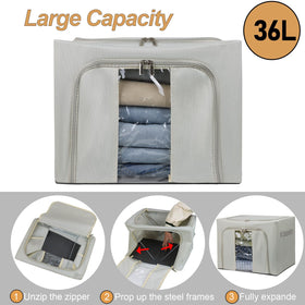 Fordonral foldable oxford fabric bin demonstrates easy collapse for portable storage.