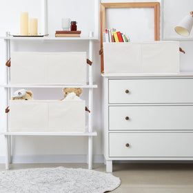 Fordonral foldable storage bin displayed in an open cabinet.
