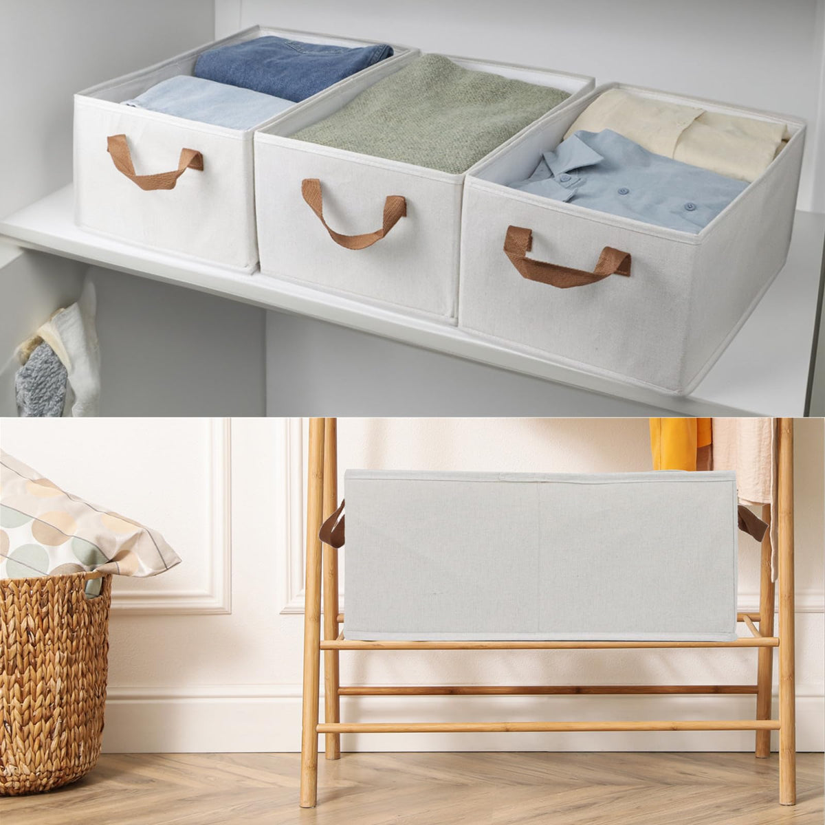 Fordonral storage bin used for clothing, toys, and books.