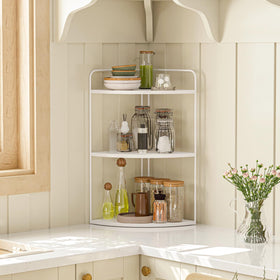 Forest Angle iron-frame waterproof wood shelf demonstrates durable construction for daily use