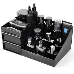 Forest Angle men's organizer with seven compartments keeps fragrances and cosmetics neatly organized