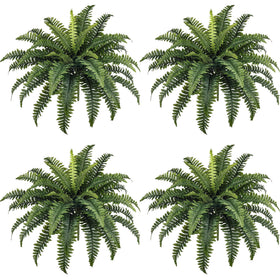 Forest Prince 35-inch fake fern bundle closeup showing 39 fronds for lifelike texture.