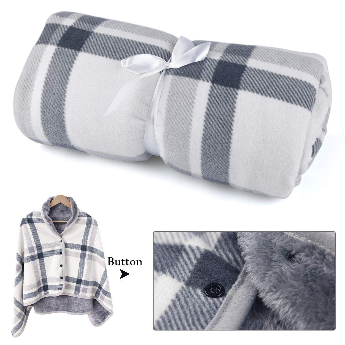 Forestfish wearable blanket ideal for travel and on-the-go comfort