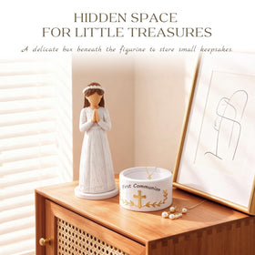 8.3 inch display size fits tabletops and prayer corners.