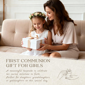 Perfect gift for daughters, granddaughters, or goddaughters on First Communion.