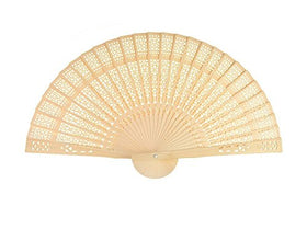 FORsun sandalwood fan folding-design showcases portability for travel and events.