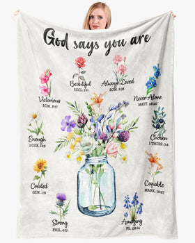 FORUSGITSS Bible verse blanket design for peaceful reflection at home