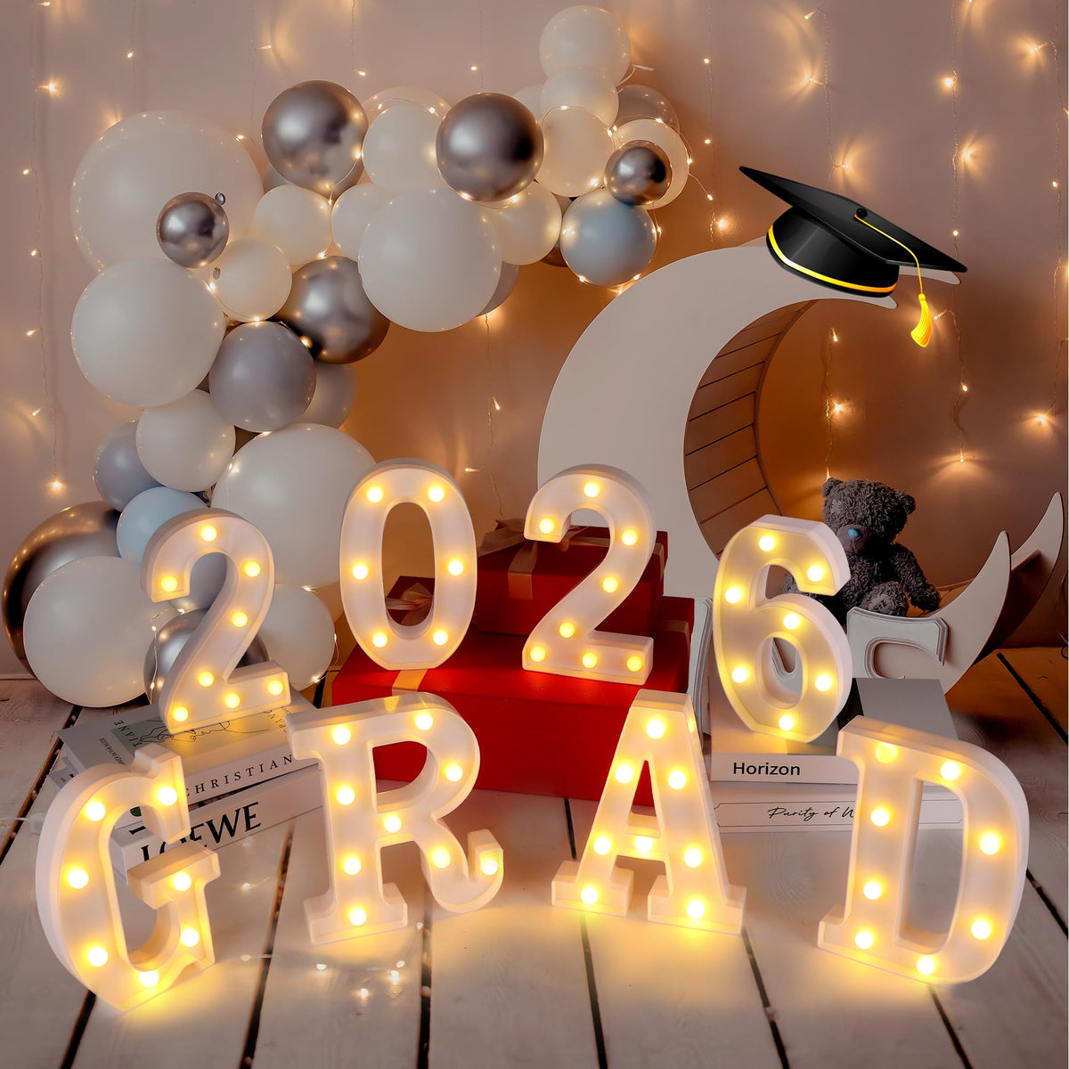 Forwe grad 2026 letters create memorable ceremony displays