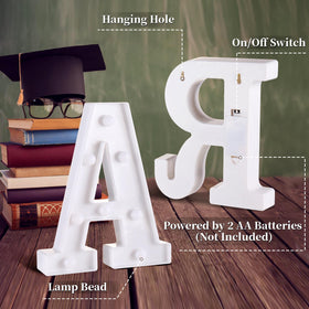 Forwe grad 2026 LED letters offer versatile placement on tables or walls
