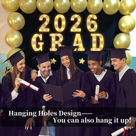 Forwe grad 2026 LED letters are lightweight and easy to reposition