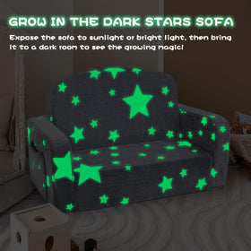 Foryoomi Extra Wide Kids Couch cloud pillow included for relaxing support