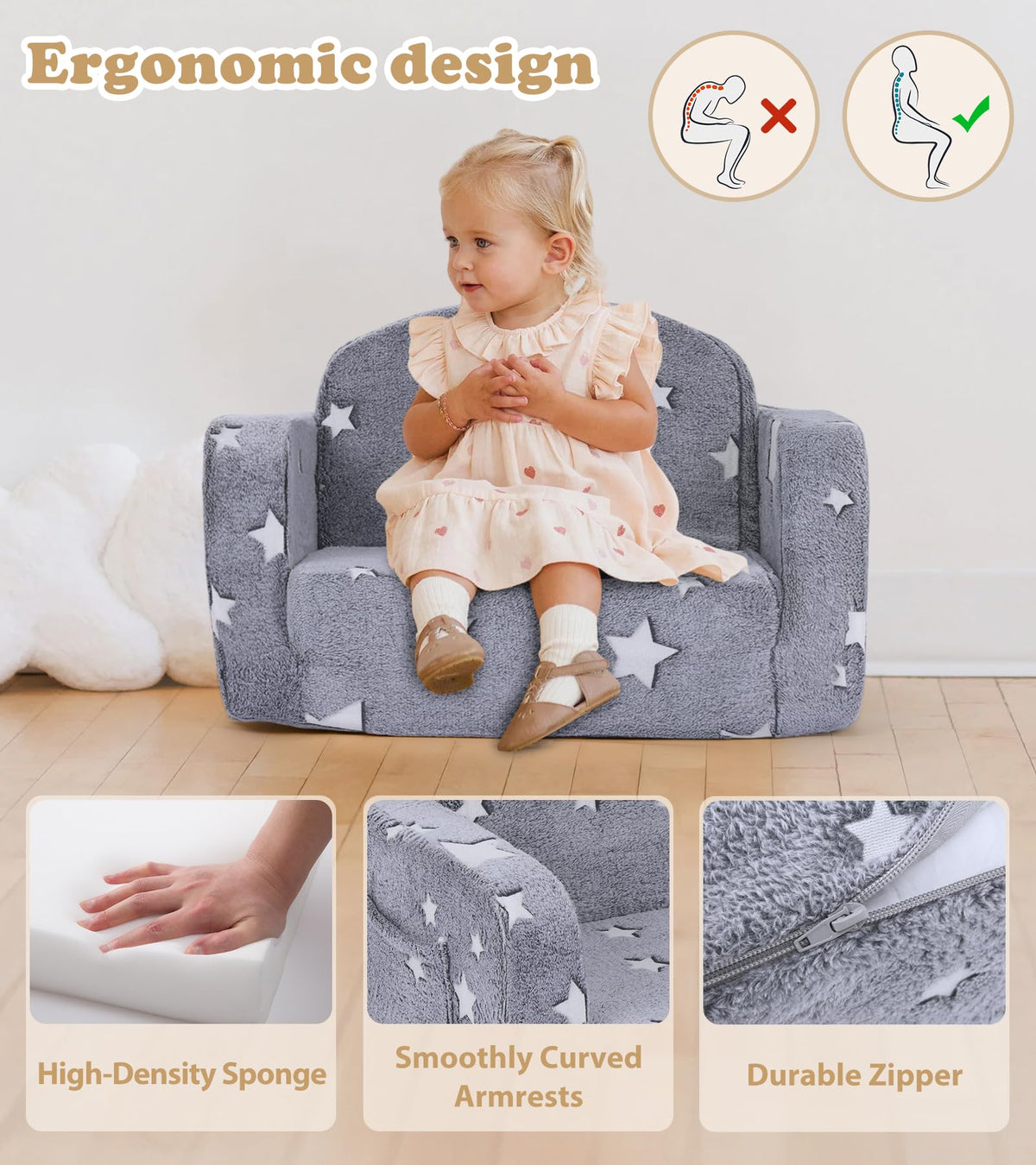 Foryoomi high-density-foam delivers durable, comfy seating