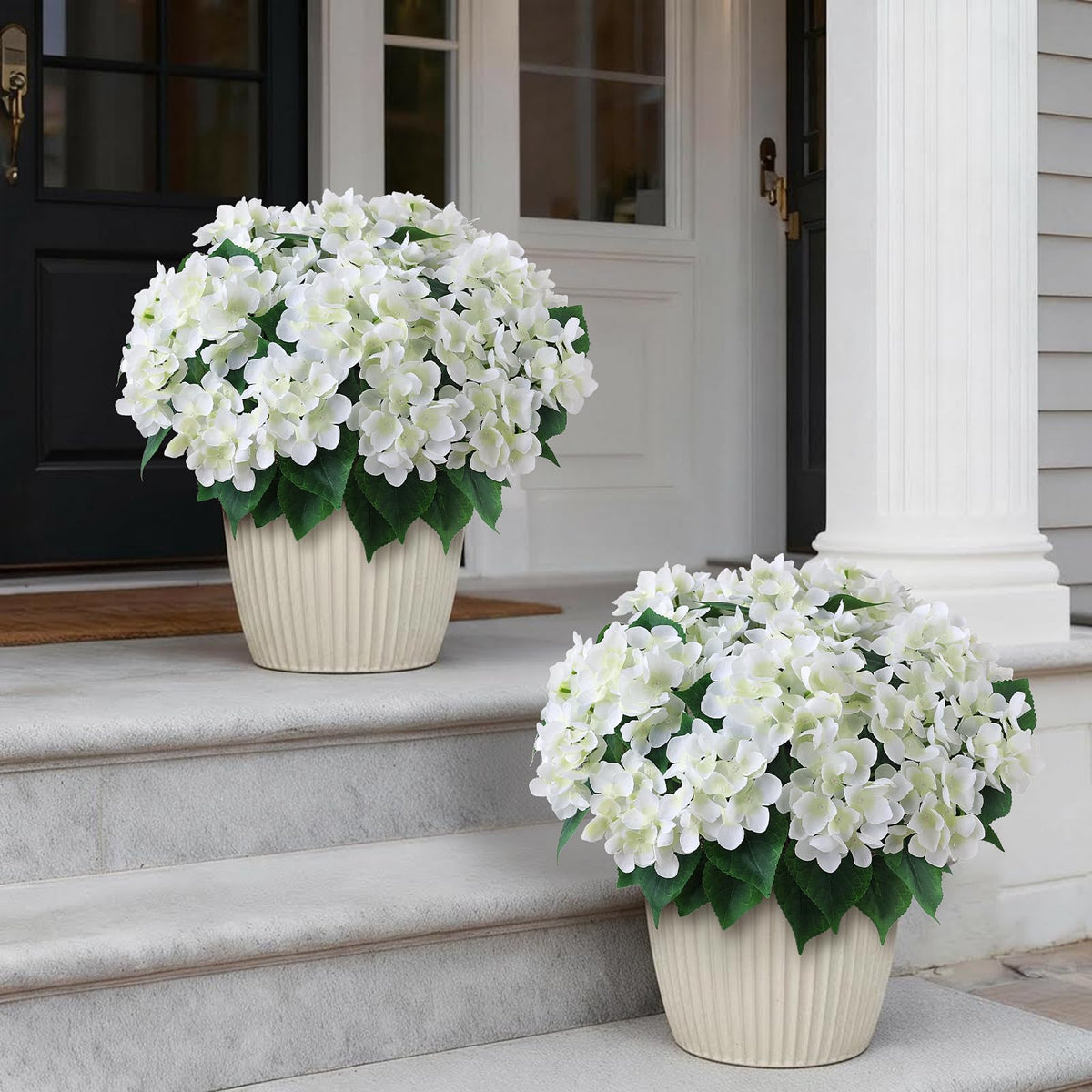 FOTEEWL realistic hydrangea detail bouquet, ideal for patios.