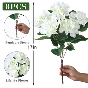 FOTEEWL waterproof hydrangea blooms, durable in any weather.