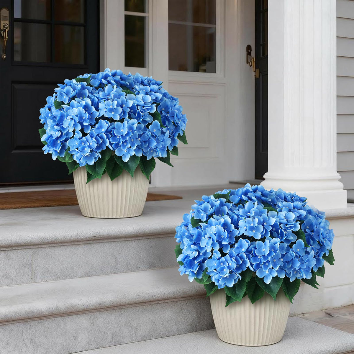 FOTEEWL 17-inch silk hydrangea stems for flexible arrangements.