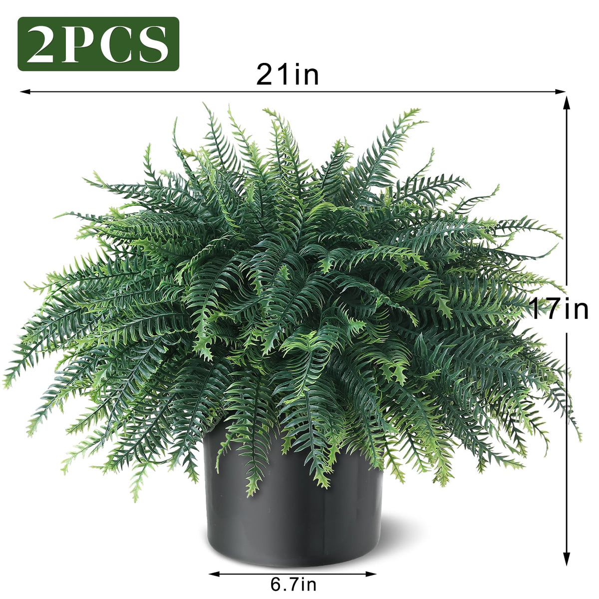FOTEEWL farmhouse-style ferns decorate entrances with low-maintenance charm