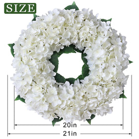 FOTEEWL wreath on door scene suits spring and summer home entry.