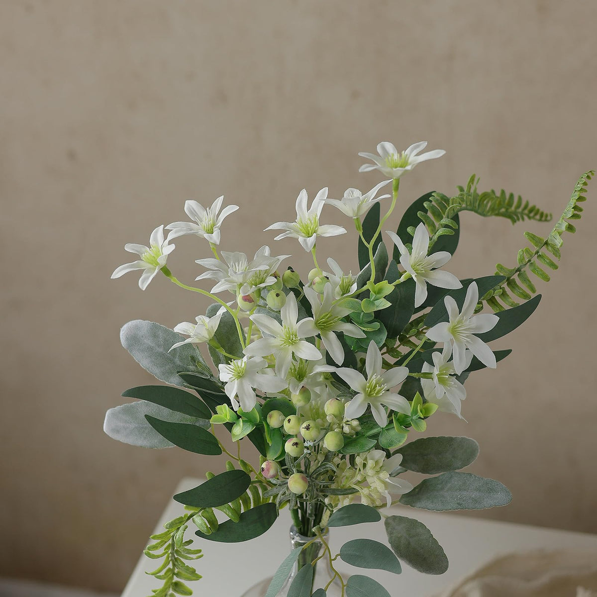 FOTEEWL eucalyptus-fruit-stem-13-5-inch adds decorative berries