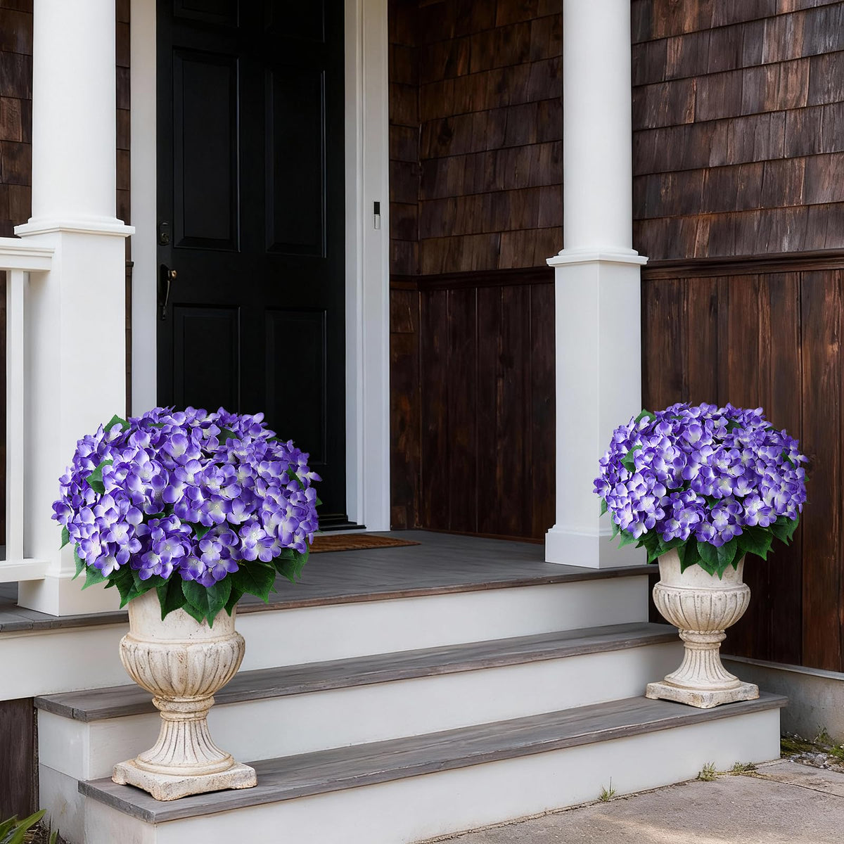 Farmhouse-inspired garden accent ready to place on porch.