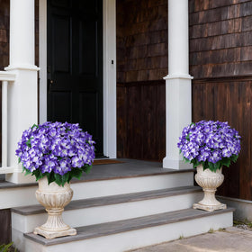 Farmhouse-inspired garden accent ready to place on porch.