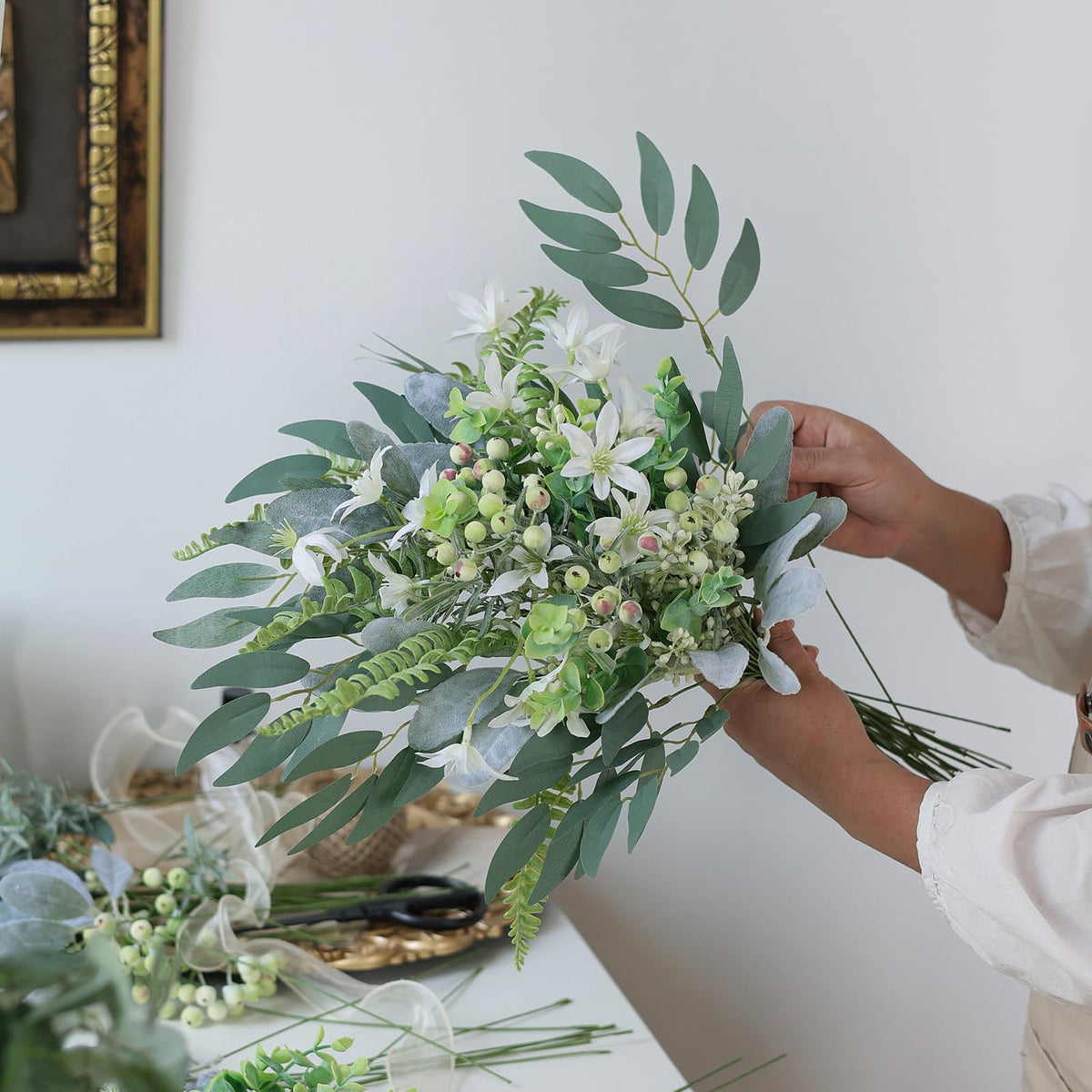 FOTEEWL fern-leaf-stem-17-5-inch adds lush texture to arrangements