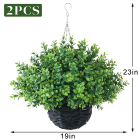 FOTEEWL hanging basket on porch adds fresh seasonal vibe